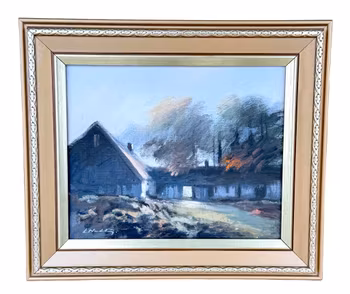 Lars Nordström (Ruotsi, 1931-2001). Öljymaalaus kankaalle, Signeerattu