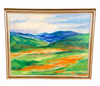 Schönberg, Öljymaalaus kankaalle, Signeerattu