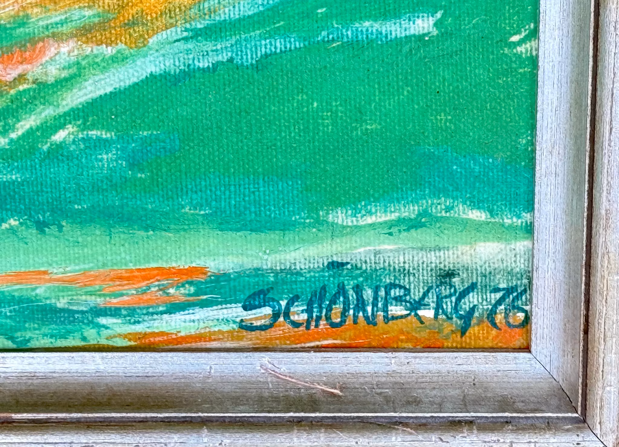 Schönberg, Obraz olejny na płótnie, Sygnowany