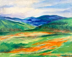 Schönberg, Obraz olejny na płótnie, Sygnowany