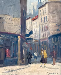 Michel Soutine (1941-1986). Paris motiv, Oljemålning på duk, signerad