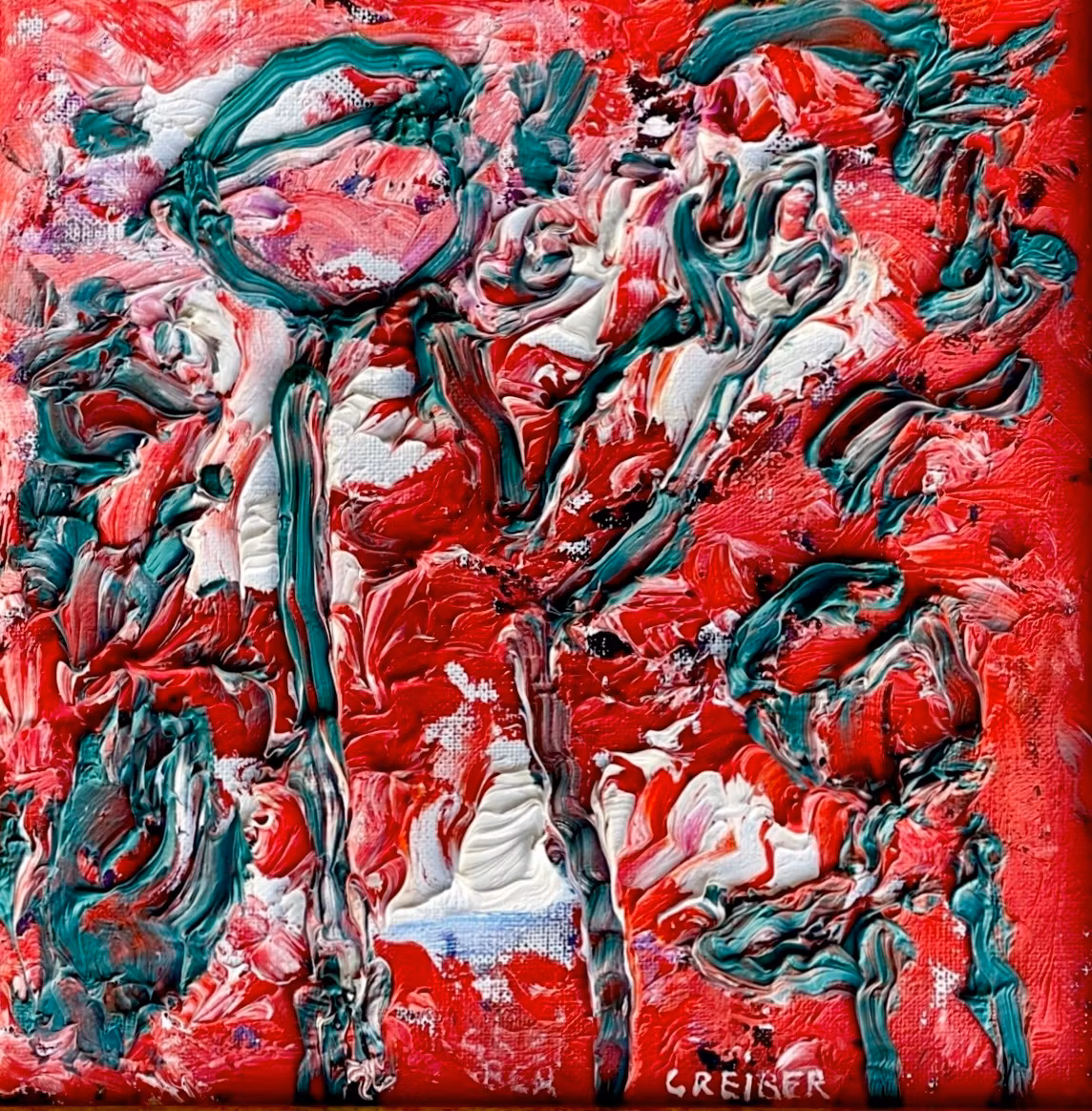 Gunnar Greiber (Svezia, 1919-2011). Dipinto ad olio su tela, firmato