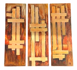 Gun-Britt Petersson, 3 piezas Pintura al óleo sobre lienzo, Firmada