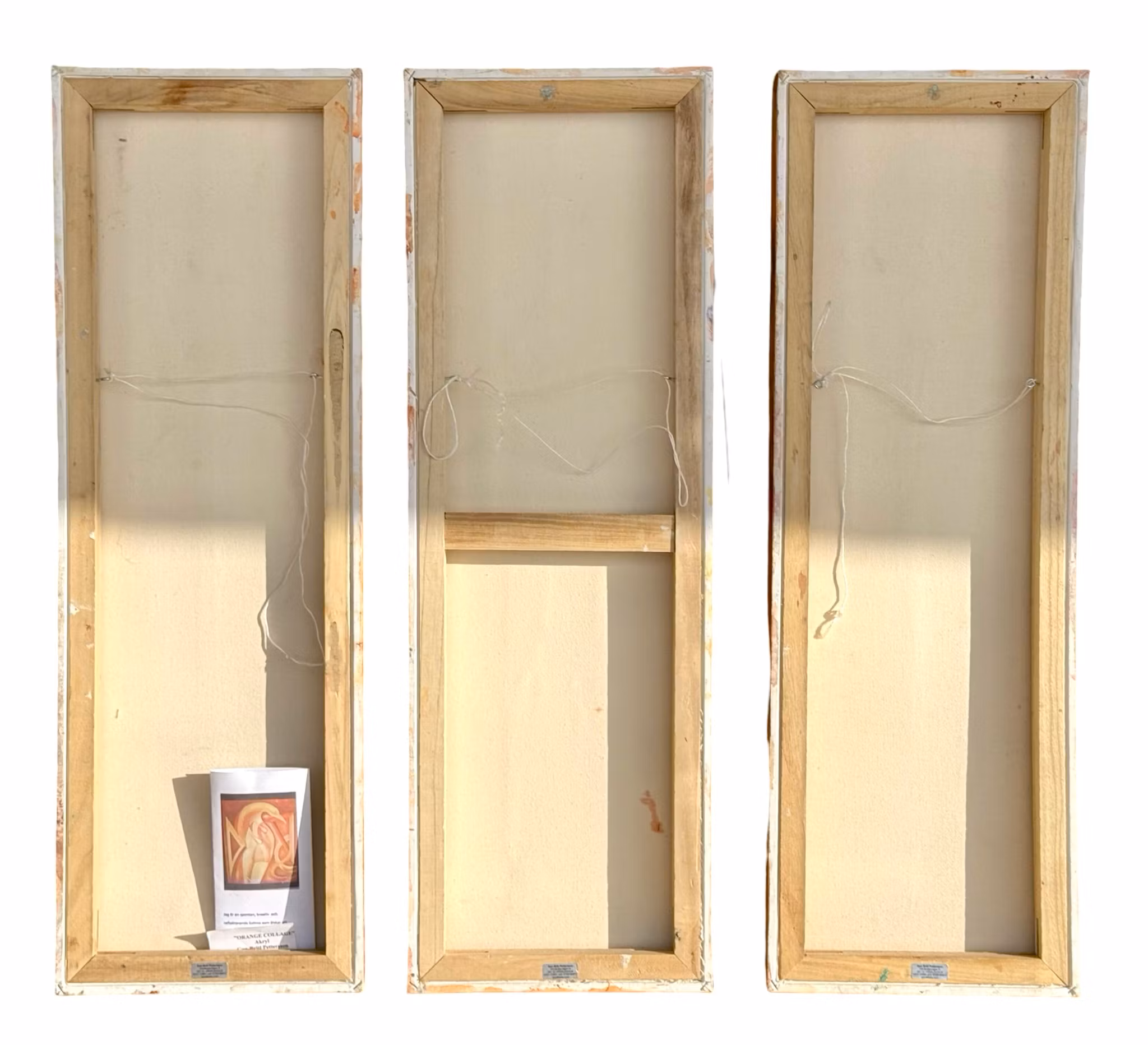 Gun-Britt Petersson, 3 piezas Pintura al óleo sobre lienzo, Firmada