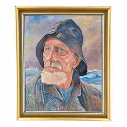 Tuntematon taiteilija, öljymaalaus paneelille, signeerattu