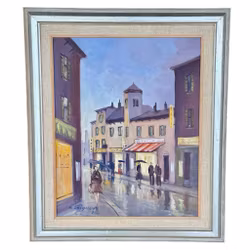 Göte Svensson, Obraz olejny na płótnie, Podpisany