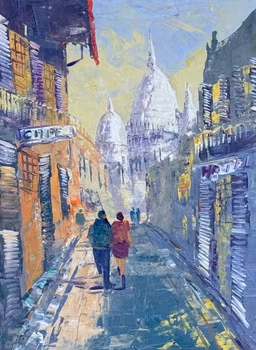 Tuntematon taiteilija, öljymaalaus kankaalle