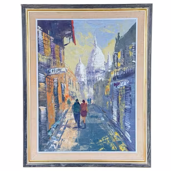 Tuntematon taiteilija, öljymaalaus kankaalle