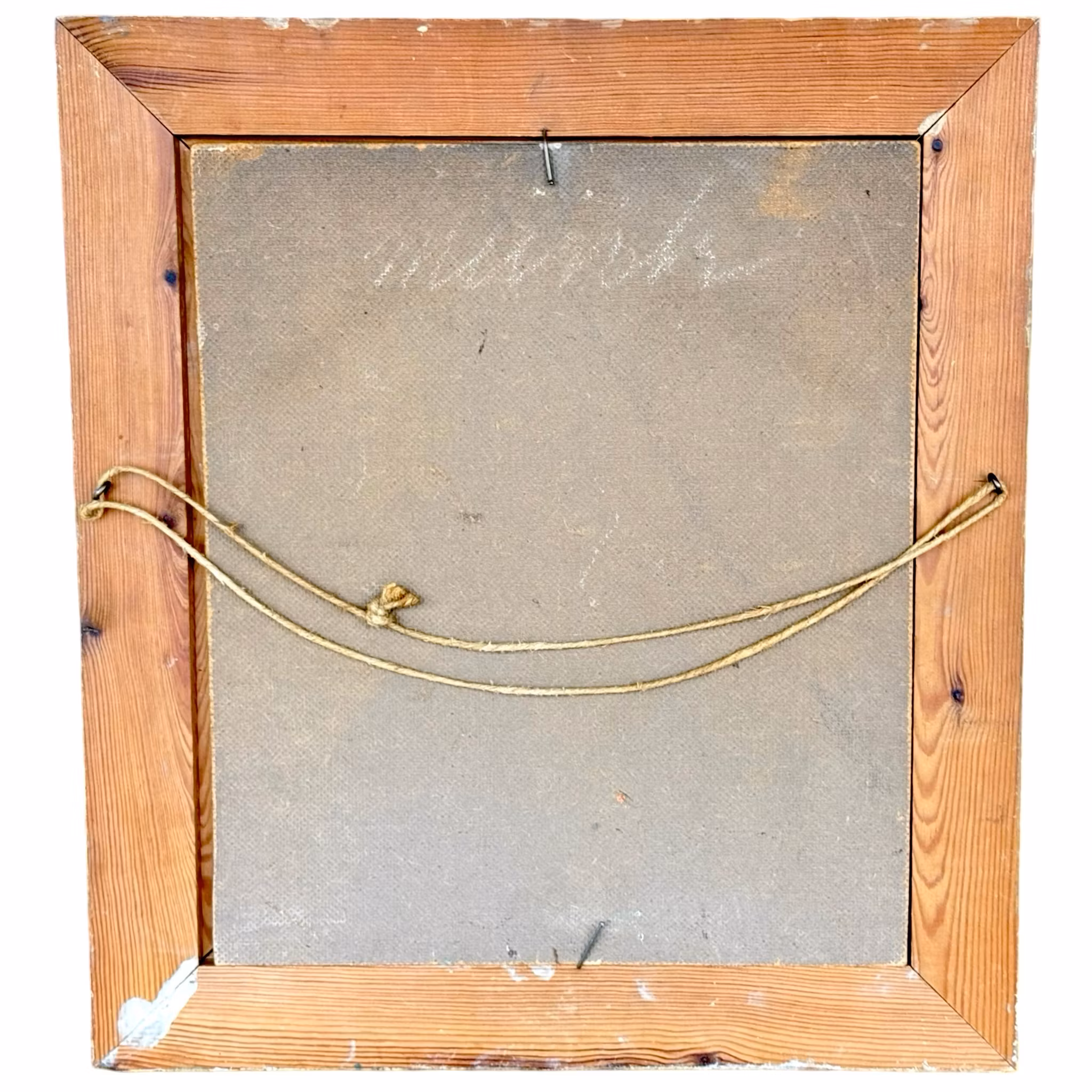 Anders Wallin, Oljemålning på pannå, Signerad