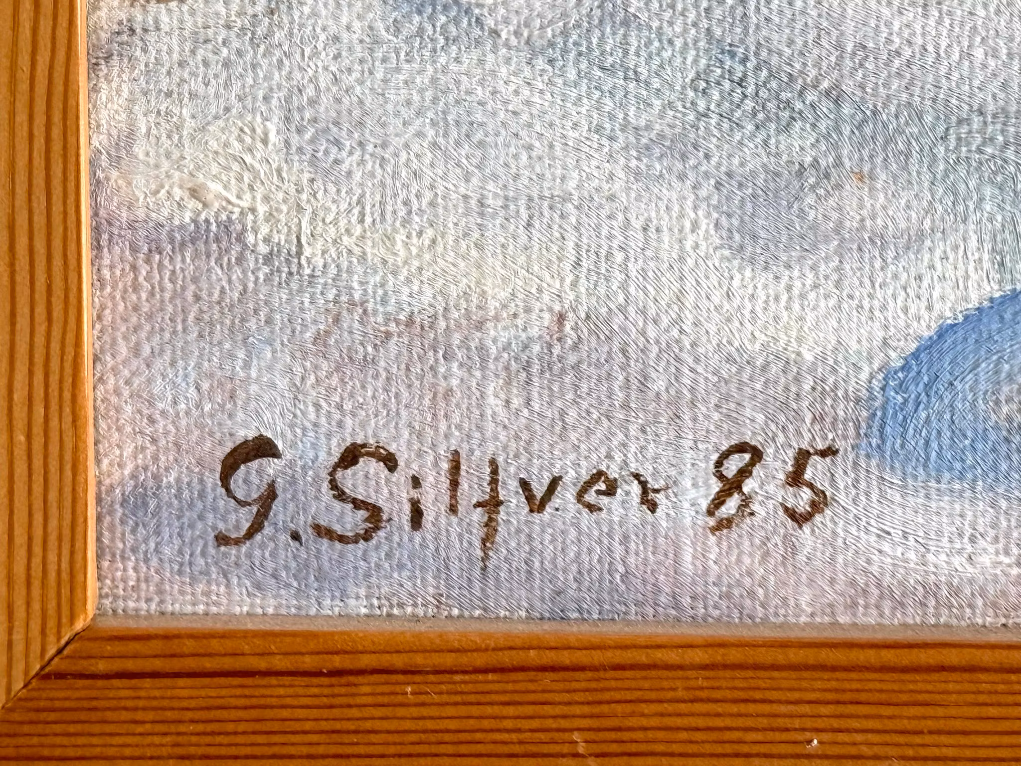 Gunilla Silfverhielm, Oil painting on canvas, Signed