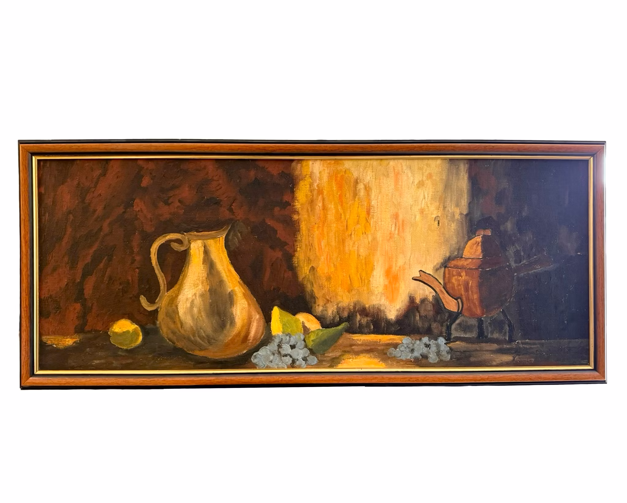 Johnny Oppenheimer (Suède, 1923-2005). Peinture à l'huile sur panneau, Signée