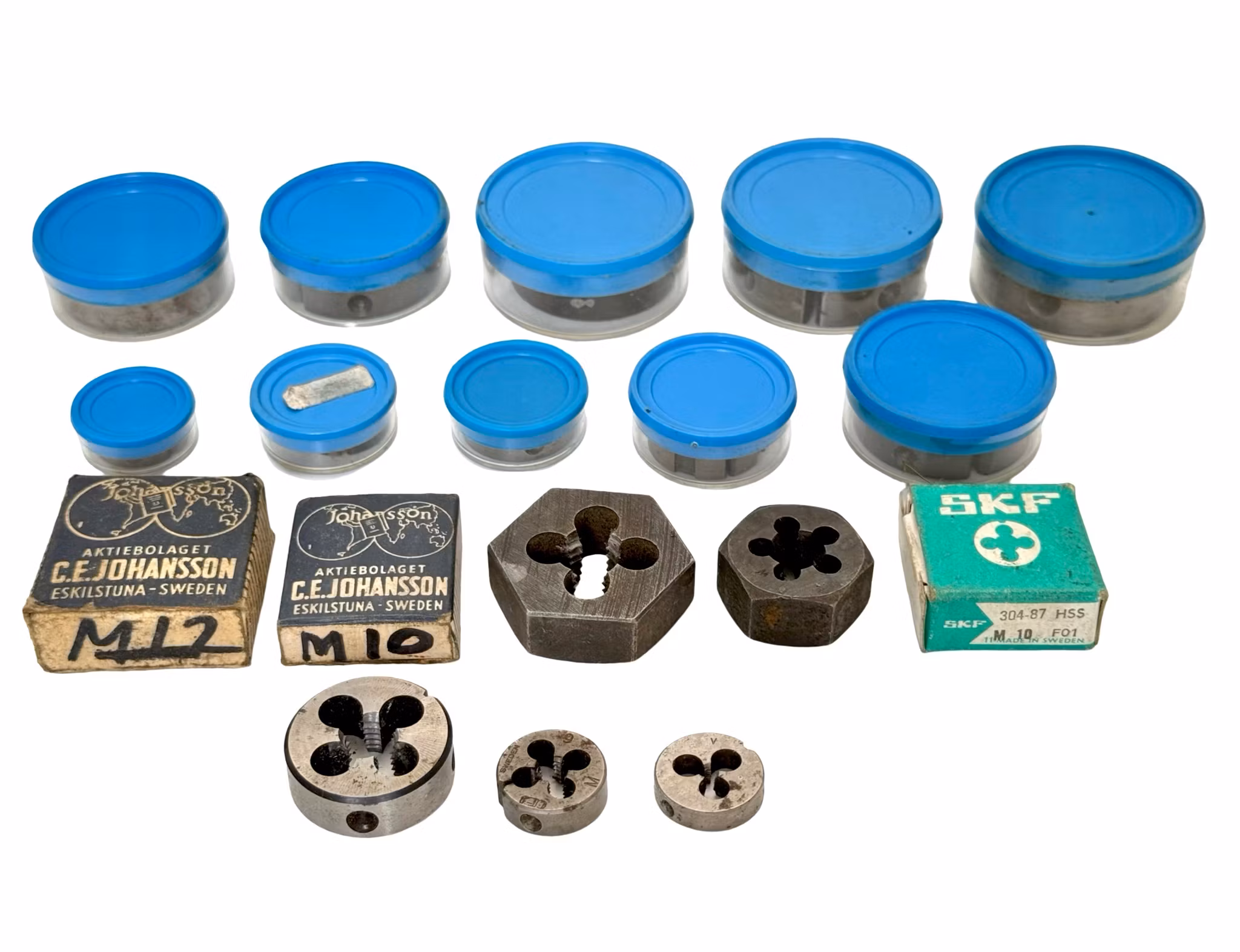 18 pz., Filettature CEJ, SVA, WF, SKF, NC