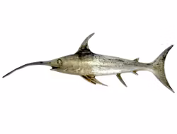 Alf Pålsson, Skulptur figurin, svärdfisk, tenn