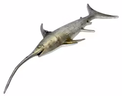 Alf Pålsson, Skulptur figurin, svärdfisk, tenn