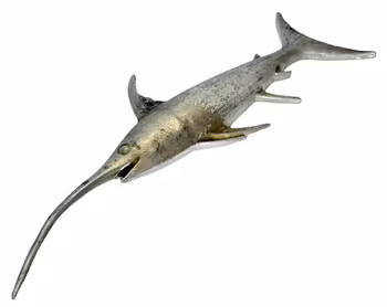 Alf Pålsson, Skulptur figurin, svärdfisk, tenn