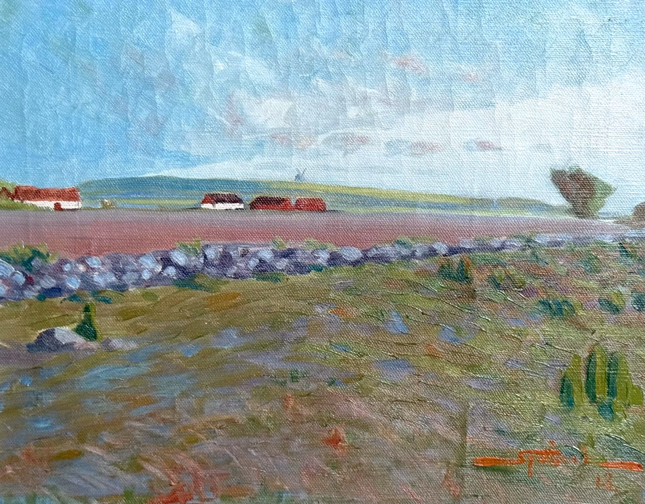 John Sjöborg (Szwecja, 1887 - 1964). Obraz olejny na płótnie, sygnowany