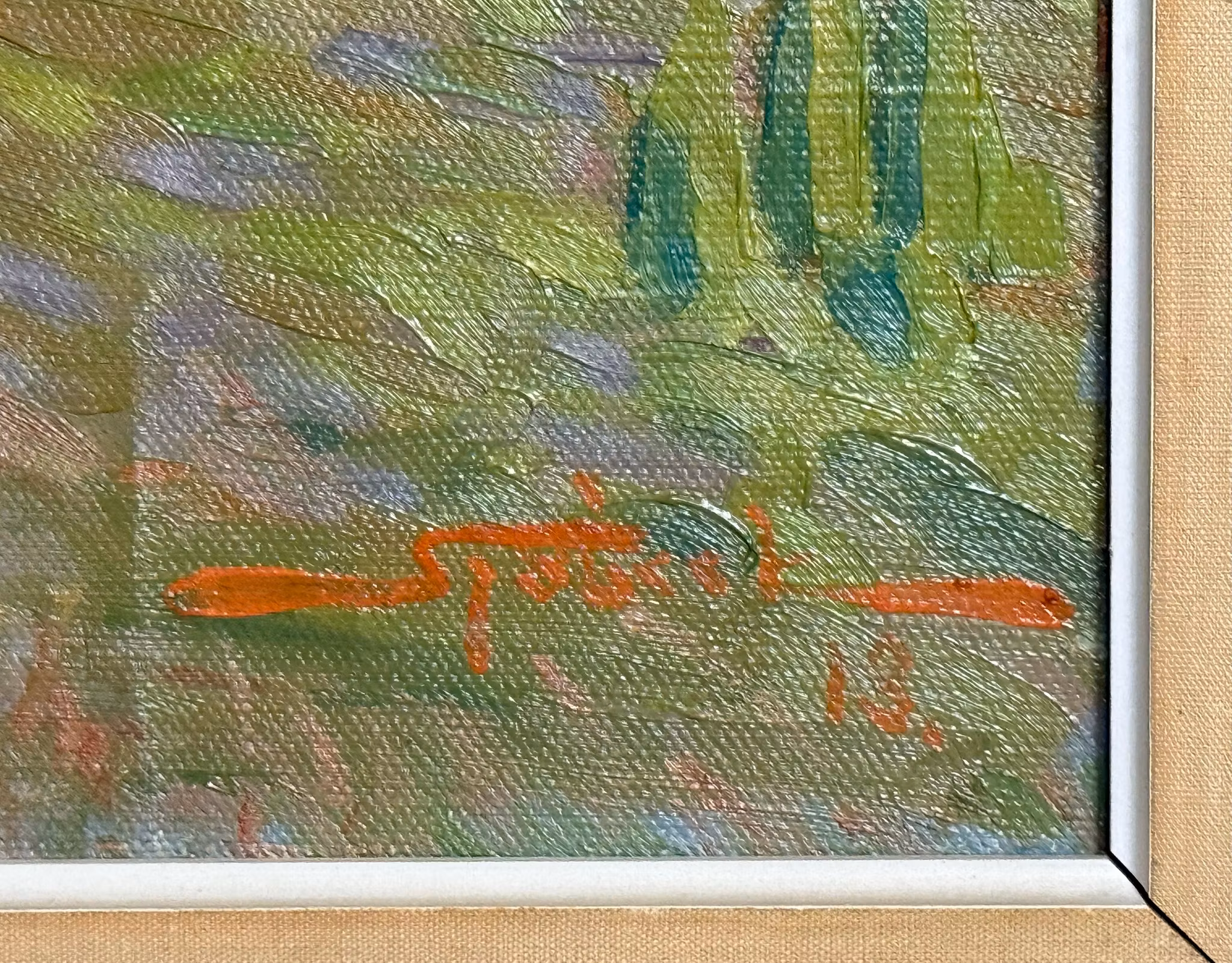 John Sjöborg (Szwecja, 1887 - 1964). Obraz olejny na płótnie, sygnowany