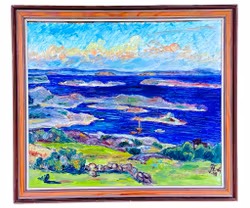 J. Eklundh, Oliemaleri på panel, Sign