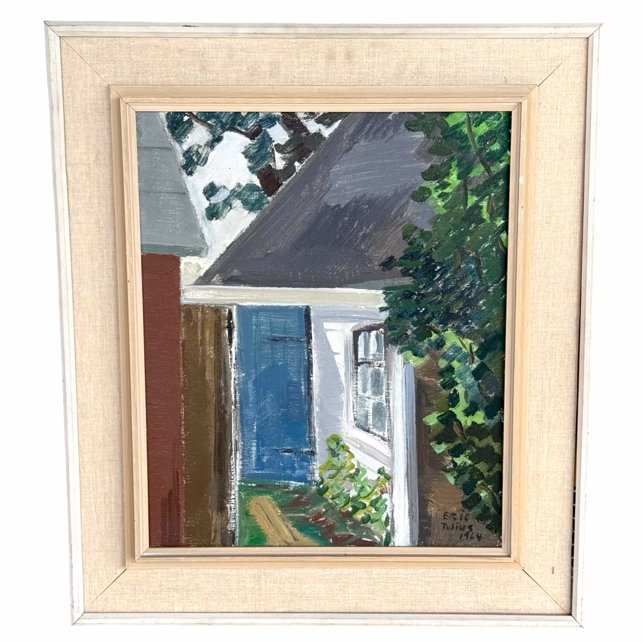 Eric Julius, Oljemålning på duk, Signerad