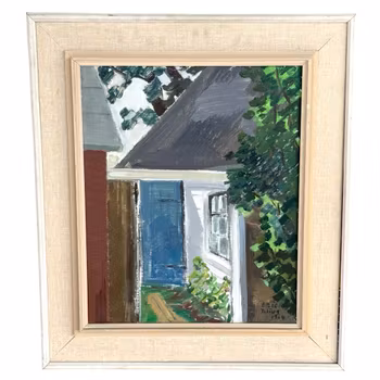 Eric Julius, Oljemålning på duk, Signerad