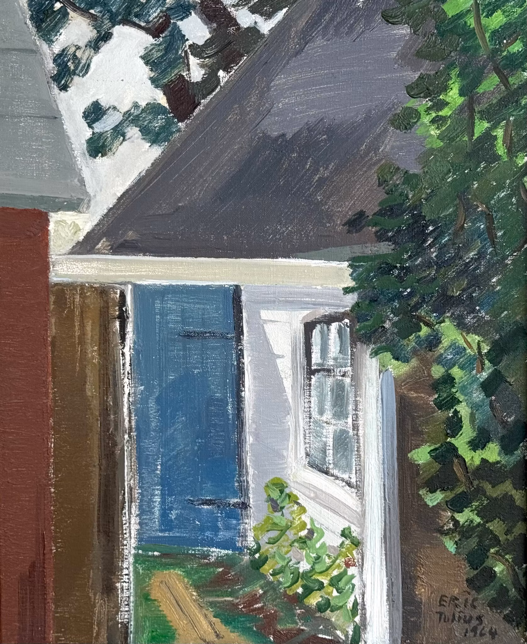 Eric Julius, Oljemålning på duk, Signerad