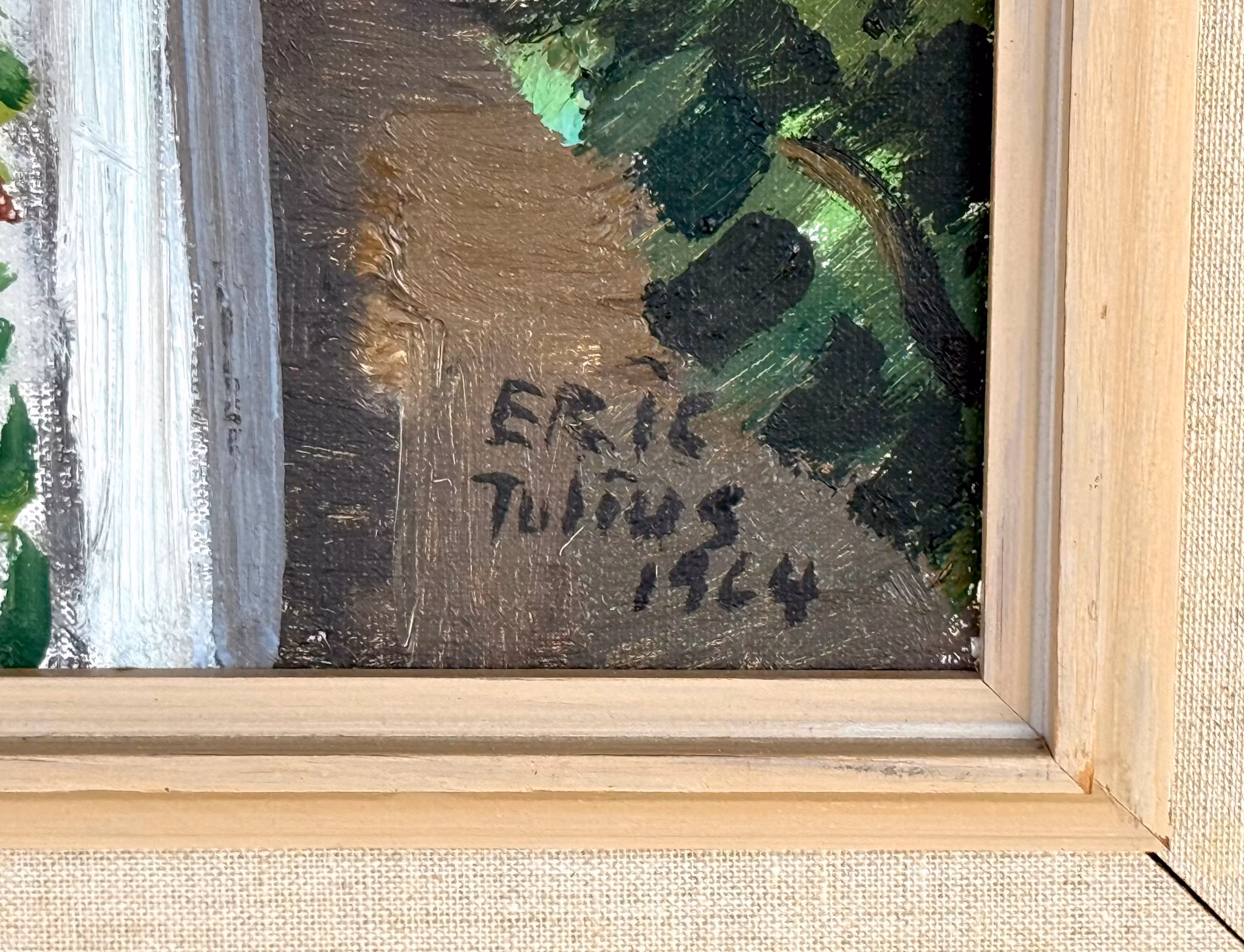 Eric Julius, Oljemålning på duk, Signerad