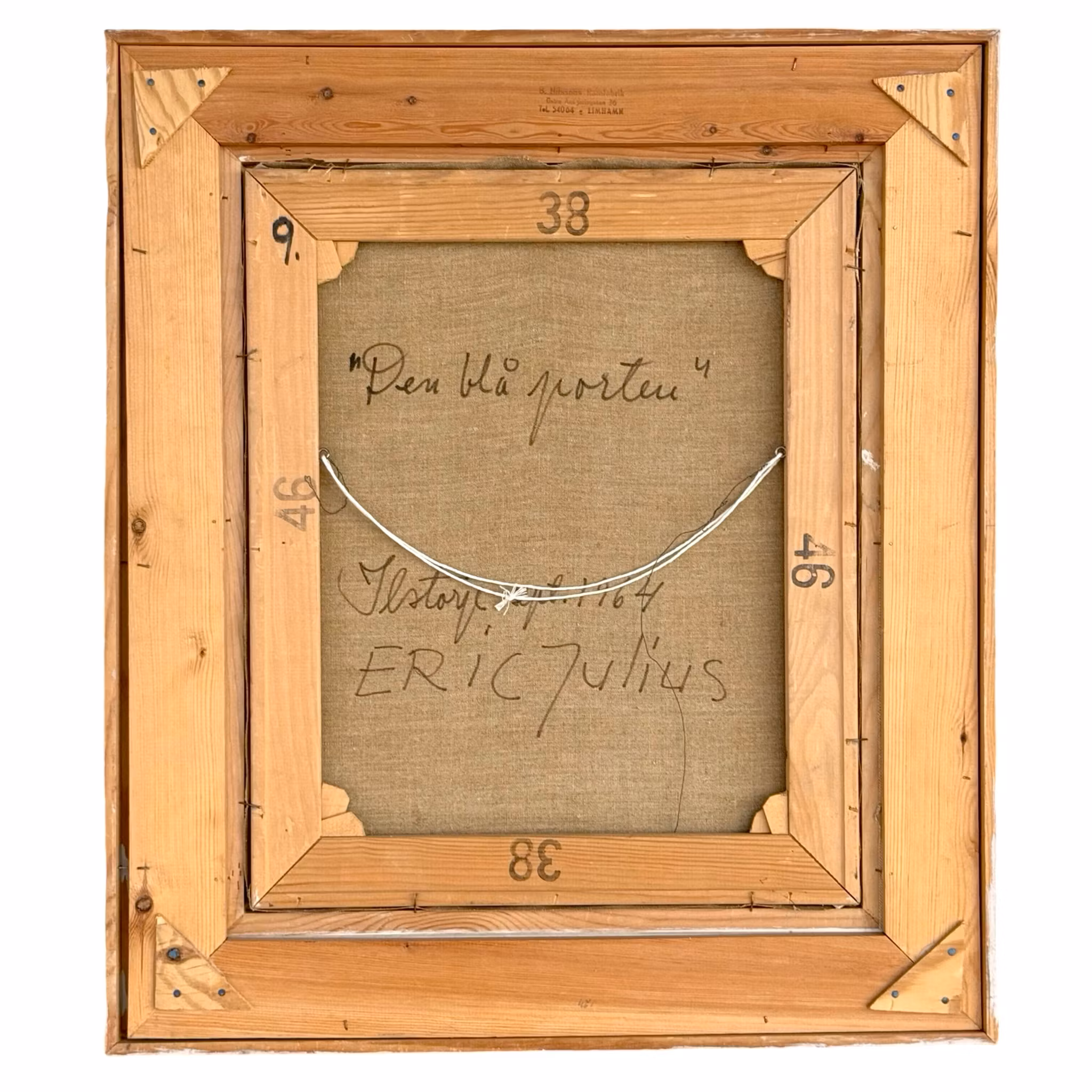 Eric Julius, Oljemålning på duk, Signerad