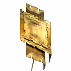 Vintage vägglampa av Svend Aage Holm Sorensen, Mässing, 1960-talet, Danmark