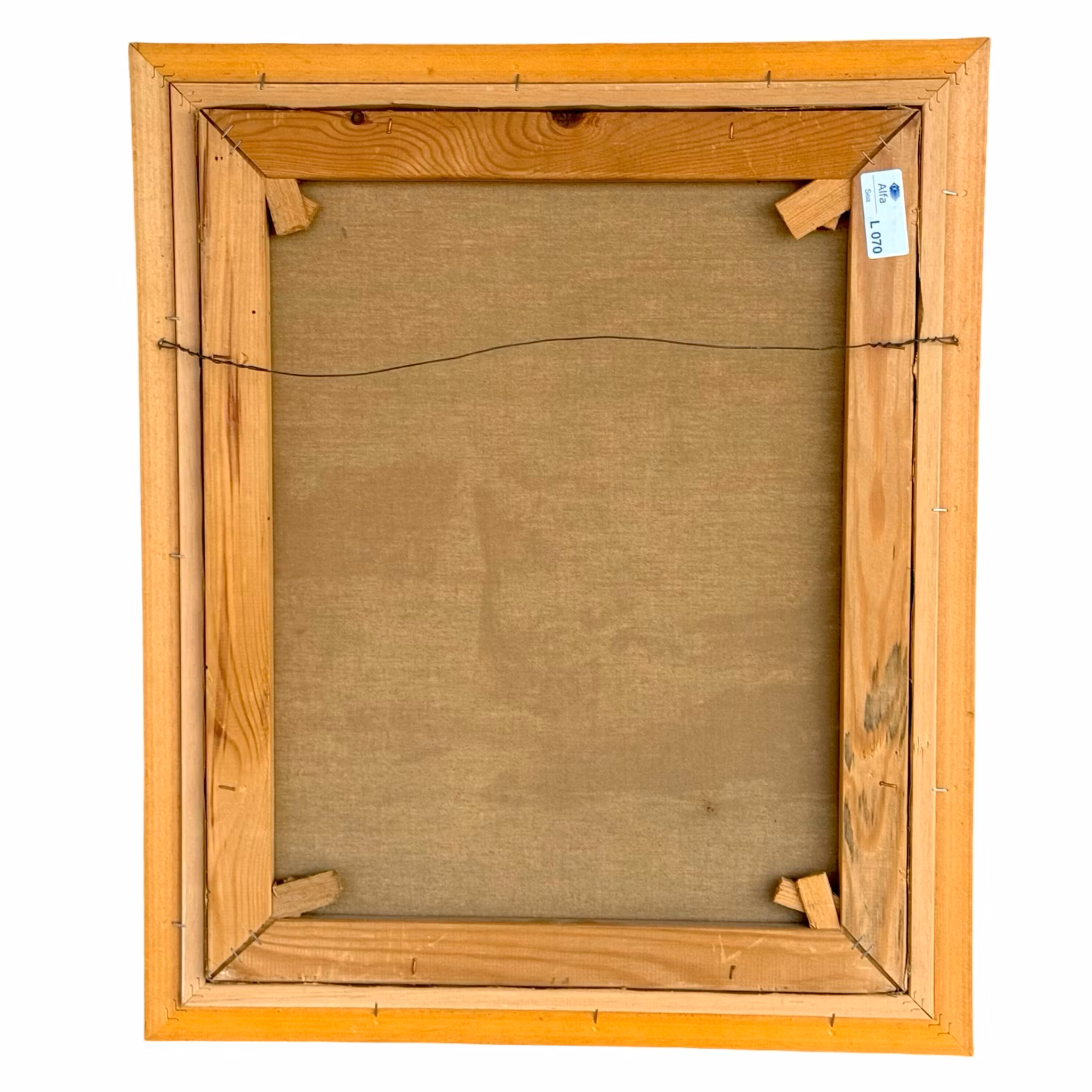 Uidentificeret kunstner, Oliemaleri på lærred, Signeret