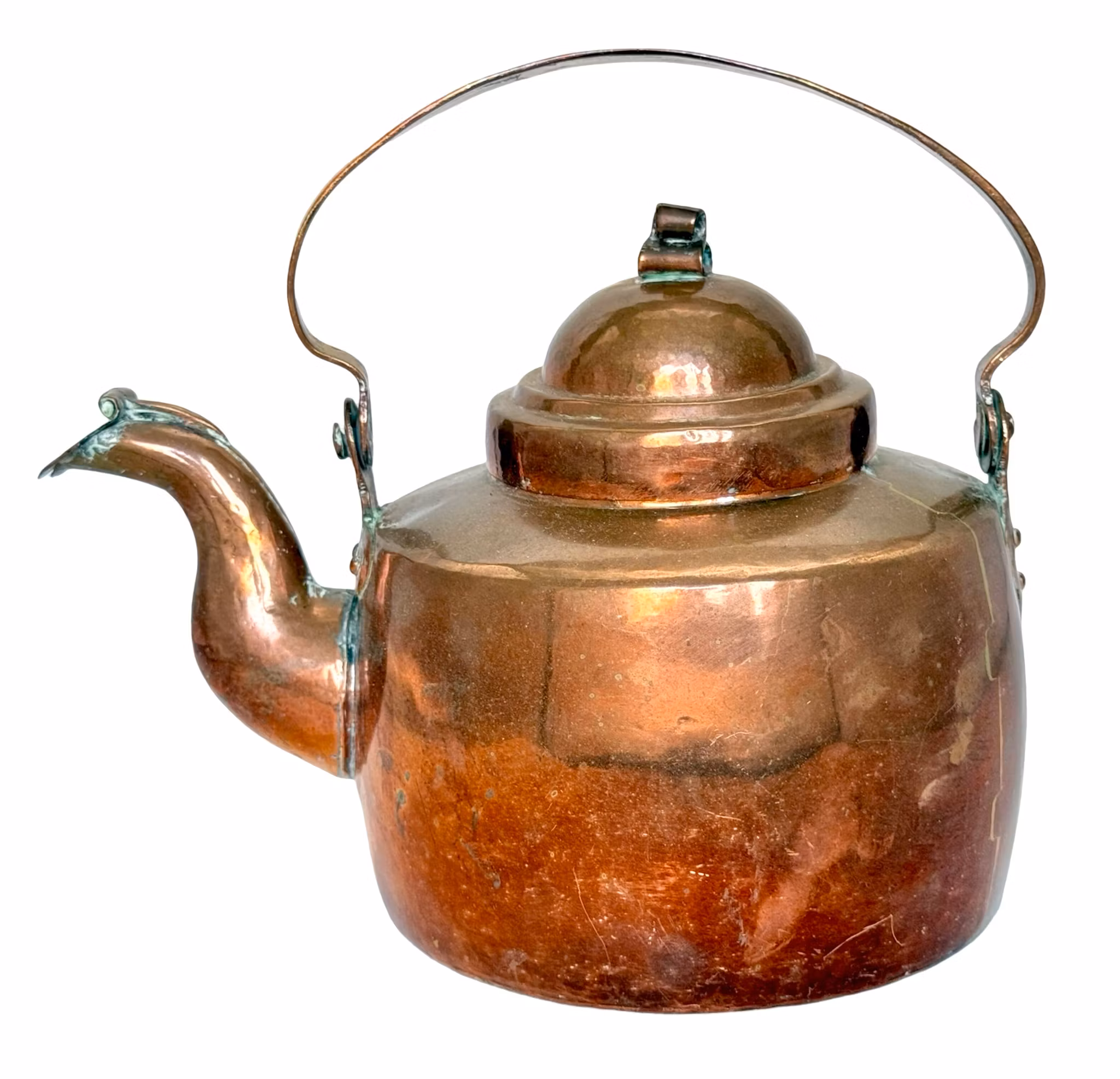 Antik tekannor Kaffekannor koppar