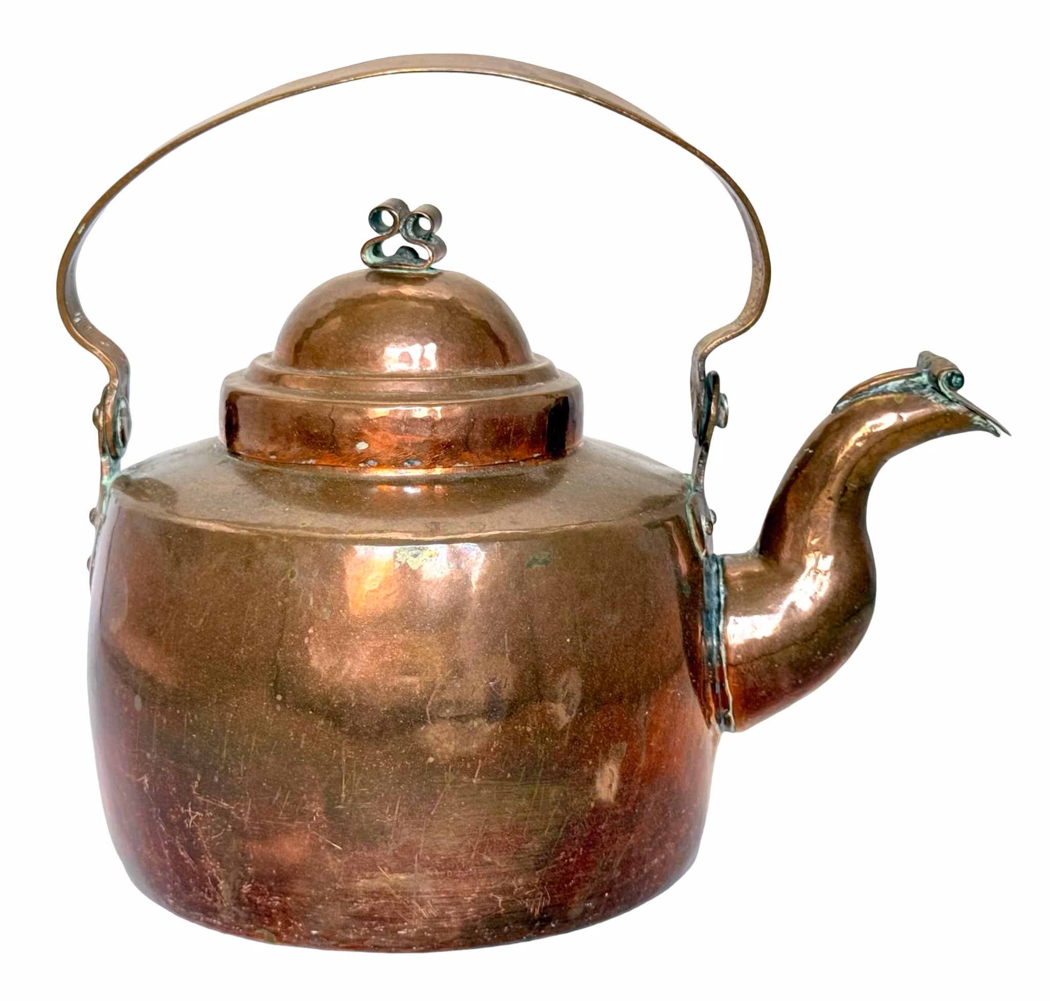 Antik tekannor Kaffekannor koppar