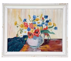 Sandström, Ölgemälde auf Holz, Signiert