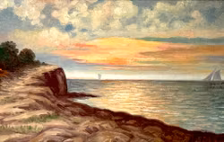 Anders Wallin, óleo sobre lienzo, firmado