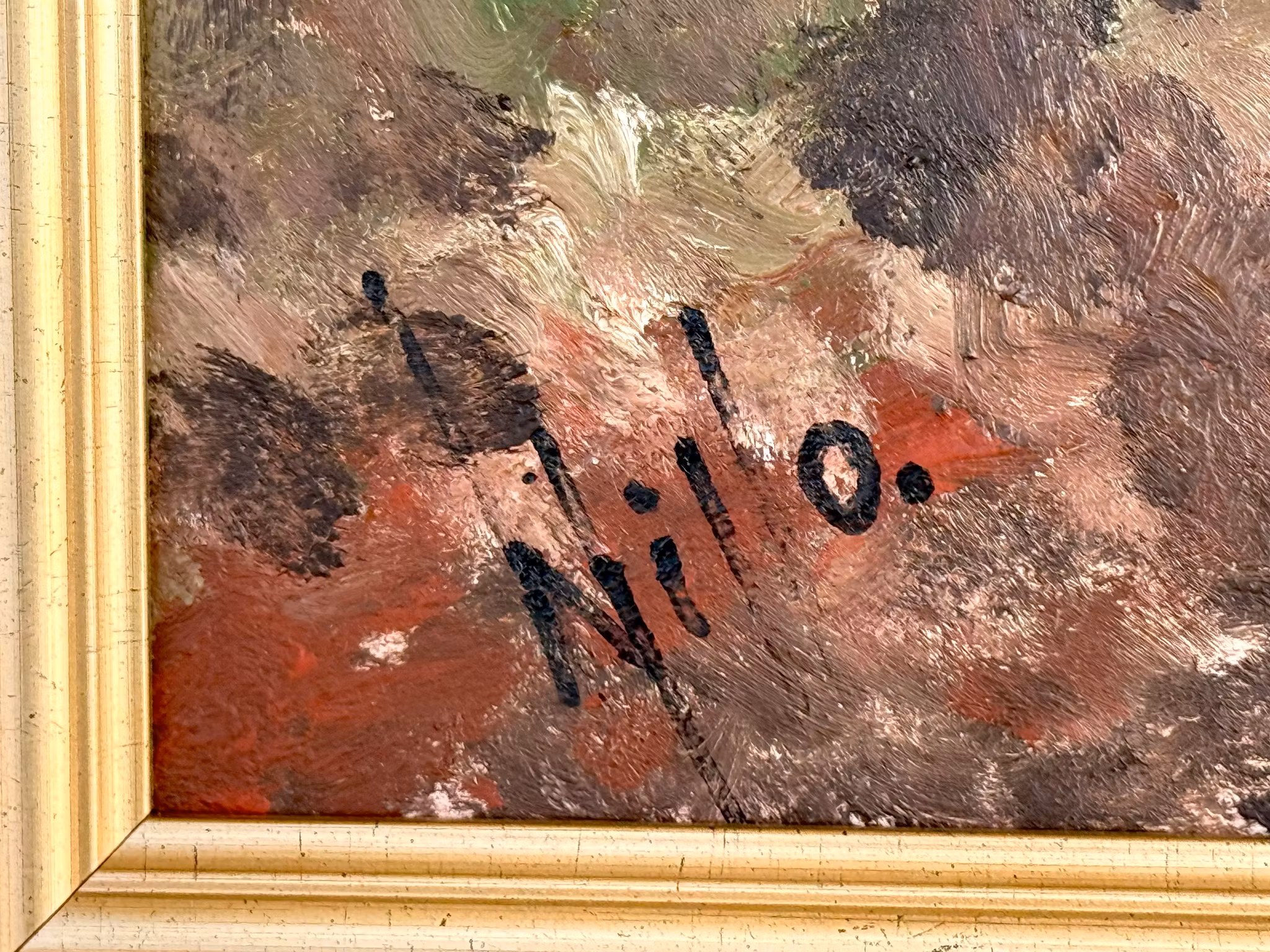 Per Hillo, Oljemaleri på panel, Signert