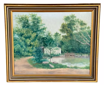 Johan Müller, Öljymaalaus kankaalle, Signeerattu