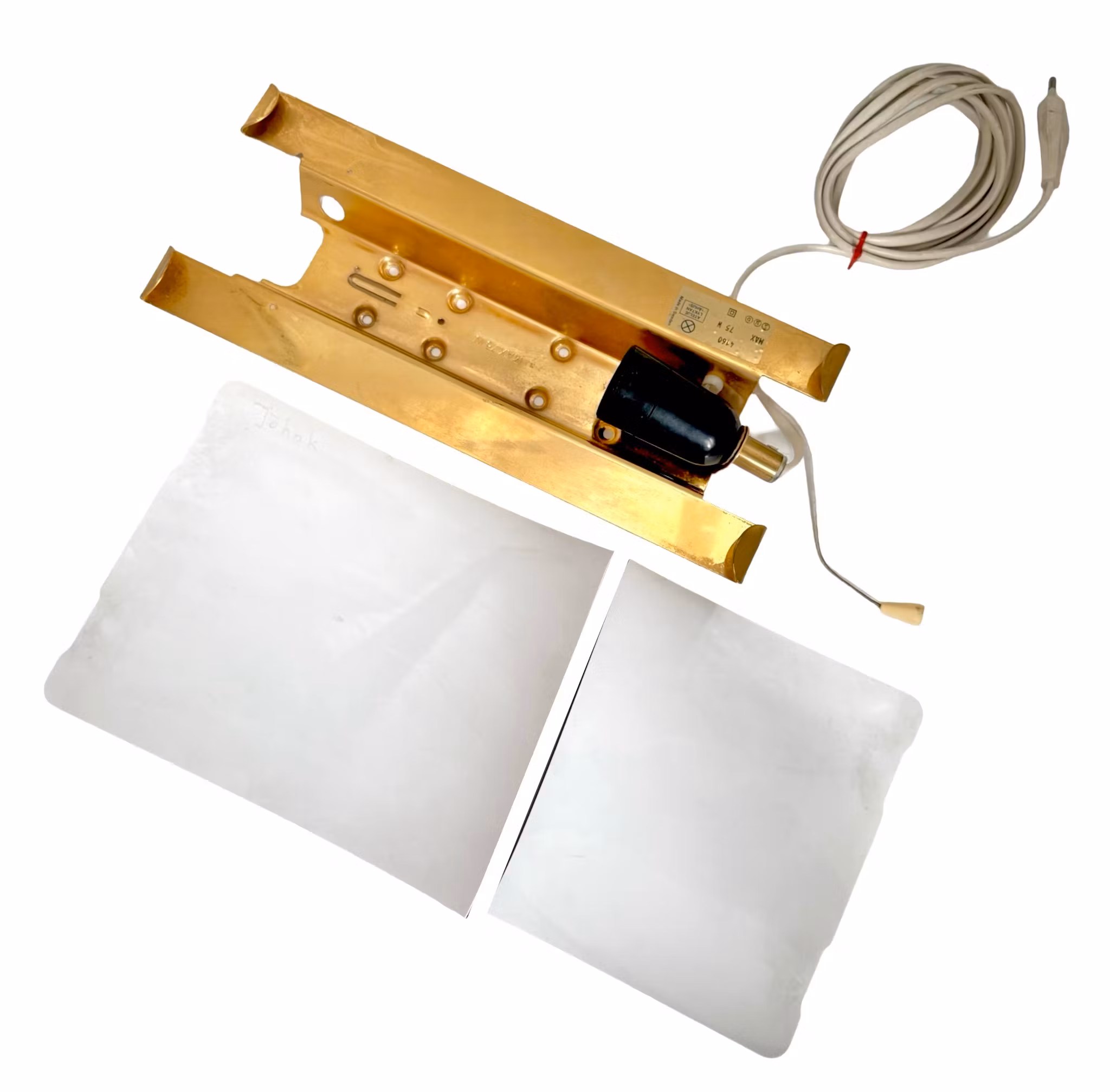 Wandlamp messing en kunststof, Ateljé Lyktan 4160