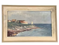 A. Göransson, Öljymaalaus paneelille, Signeerattu