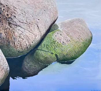 Johnny Andersson, Oljemålning på duk, Signerad