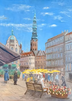 John Andersson, Oljemålning på duk, Signerad