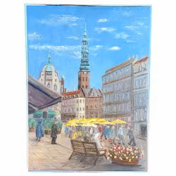 John Andersson, Oljemålning på duk, Signerad