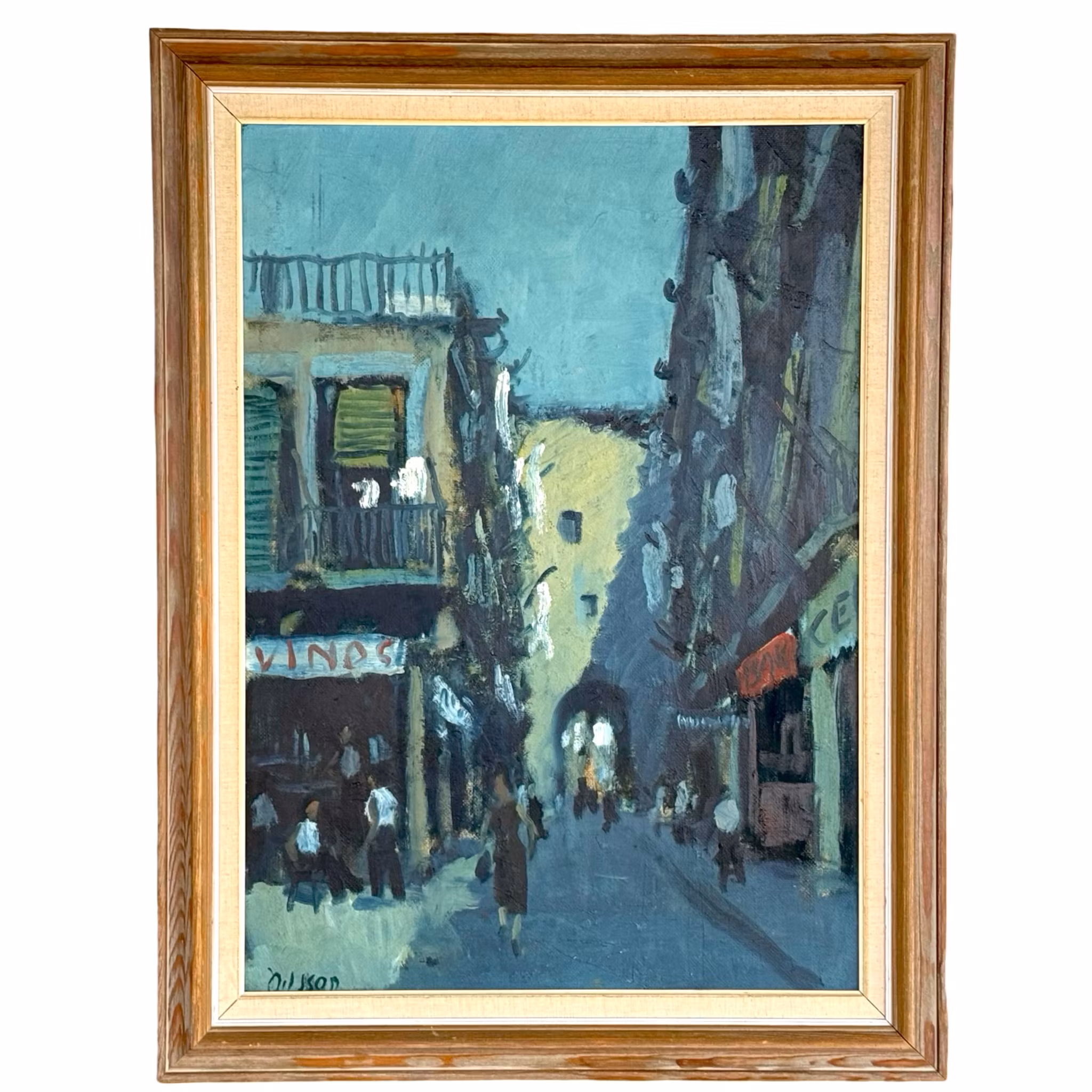 Nilsson, Öljymaalaus paneelille, Signeerattu