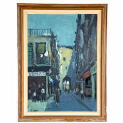 Nilsson, Olio su tavola, Firmato