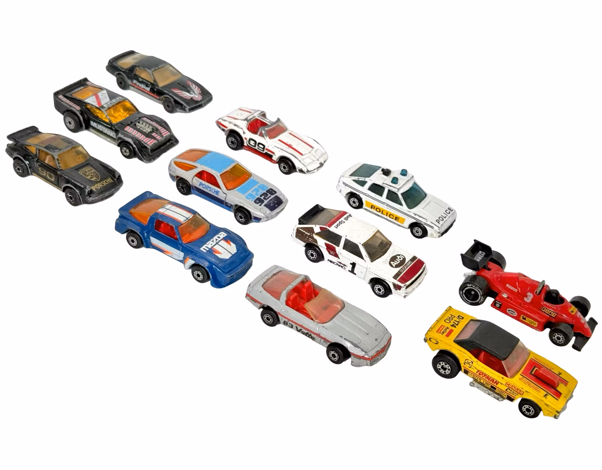 11 stk, Matchbox lekebiler samlebiler