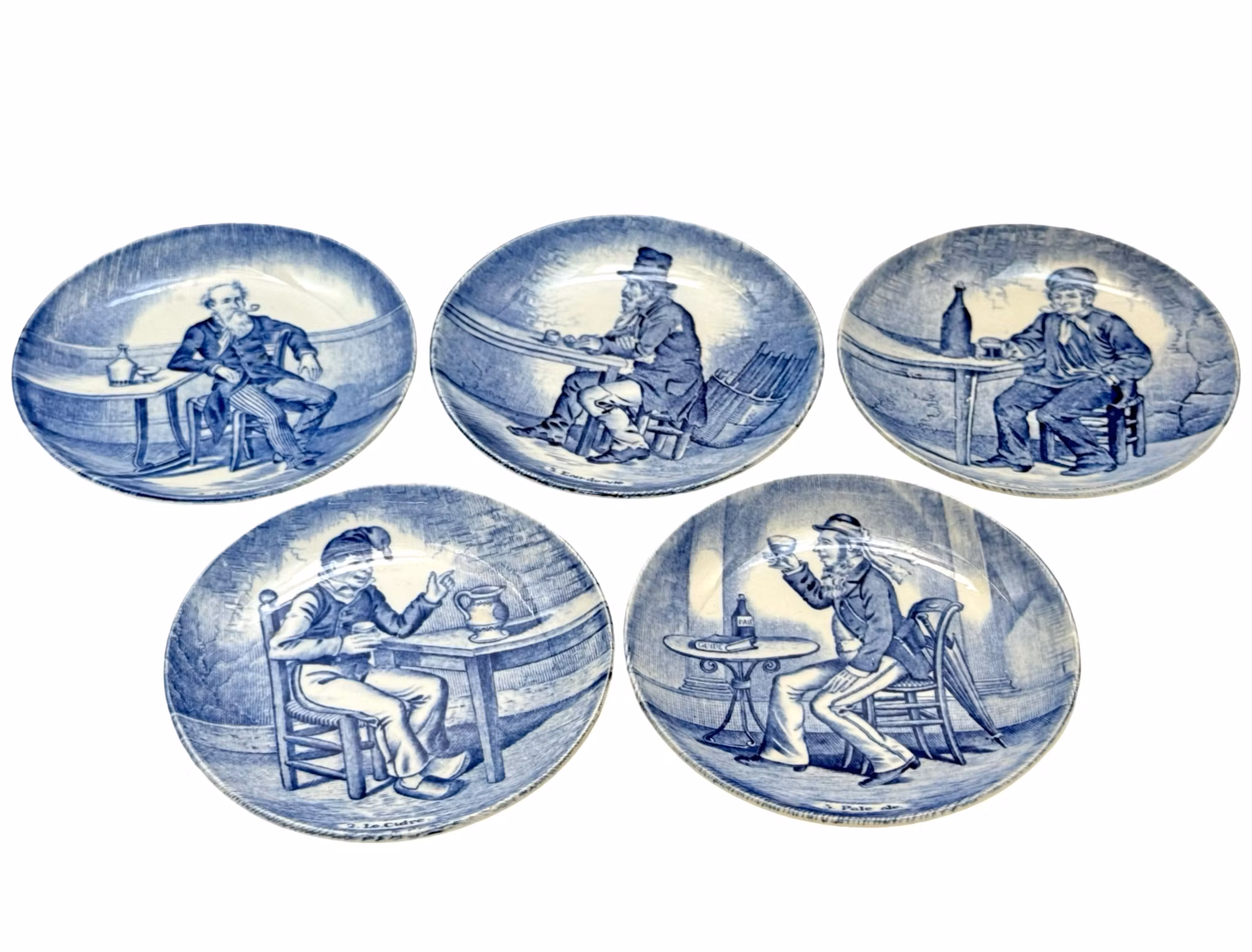 5 st, Väggtallrik Pale Ale Delfts Made for Royal Sphinx by Boch