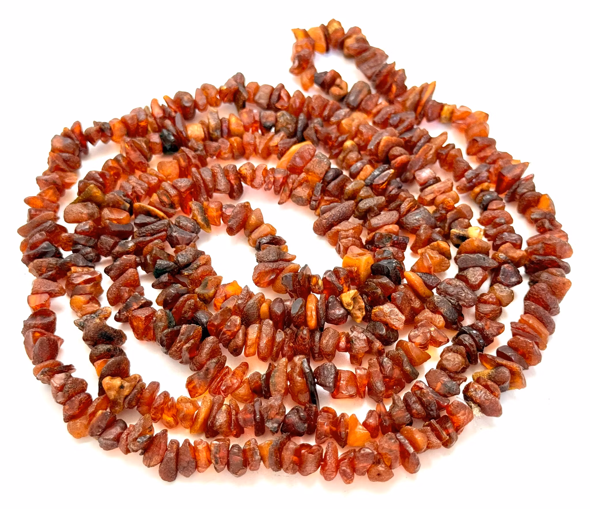 Antikk halskjede, naturlig baltisk rav