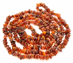 Antikk halskjede, naturlig baltisk rav