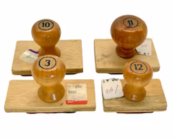 4 stk, Antik Batik Mønster stempler