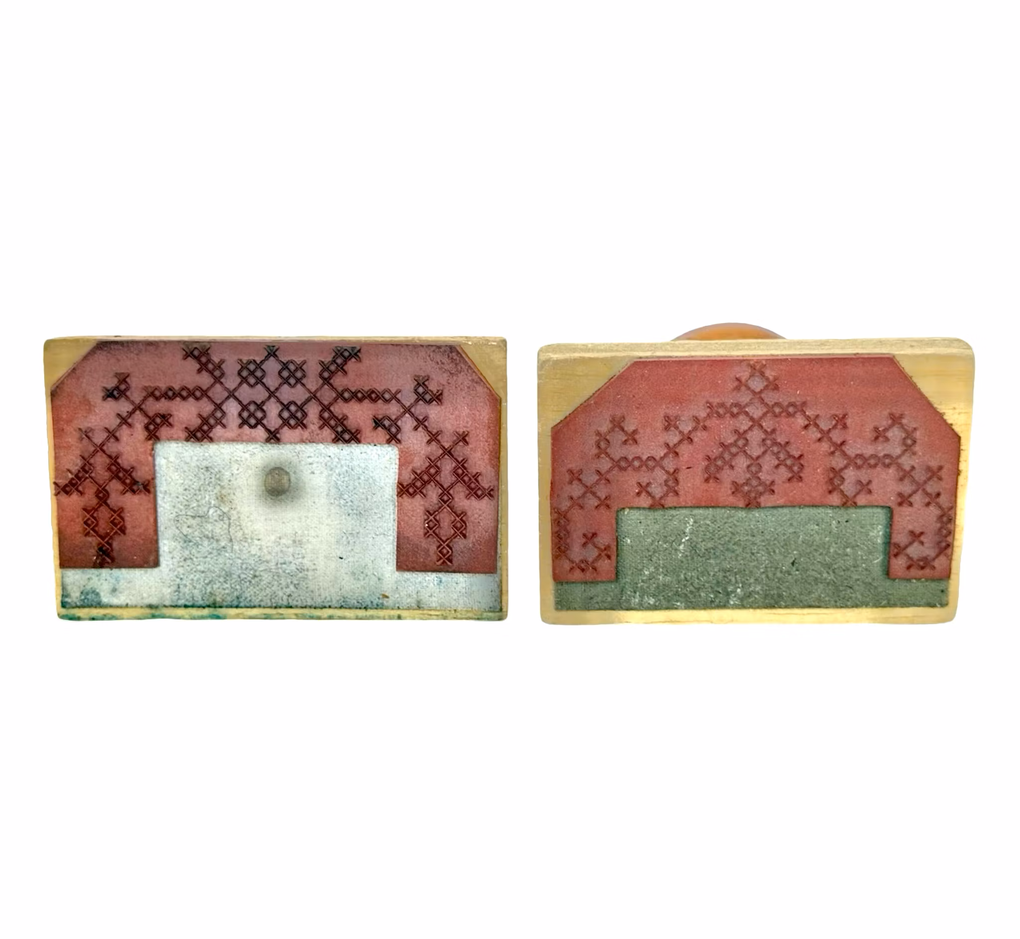 4 stk, Antik Batik Mønster stempler