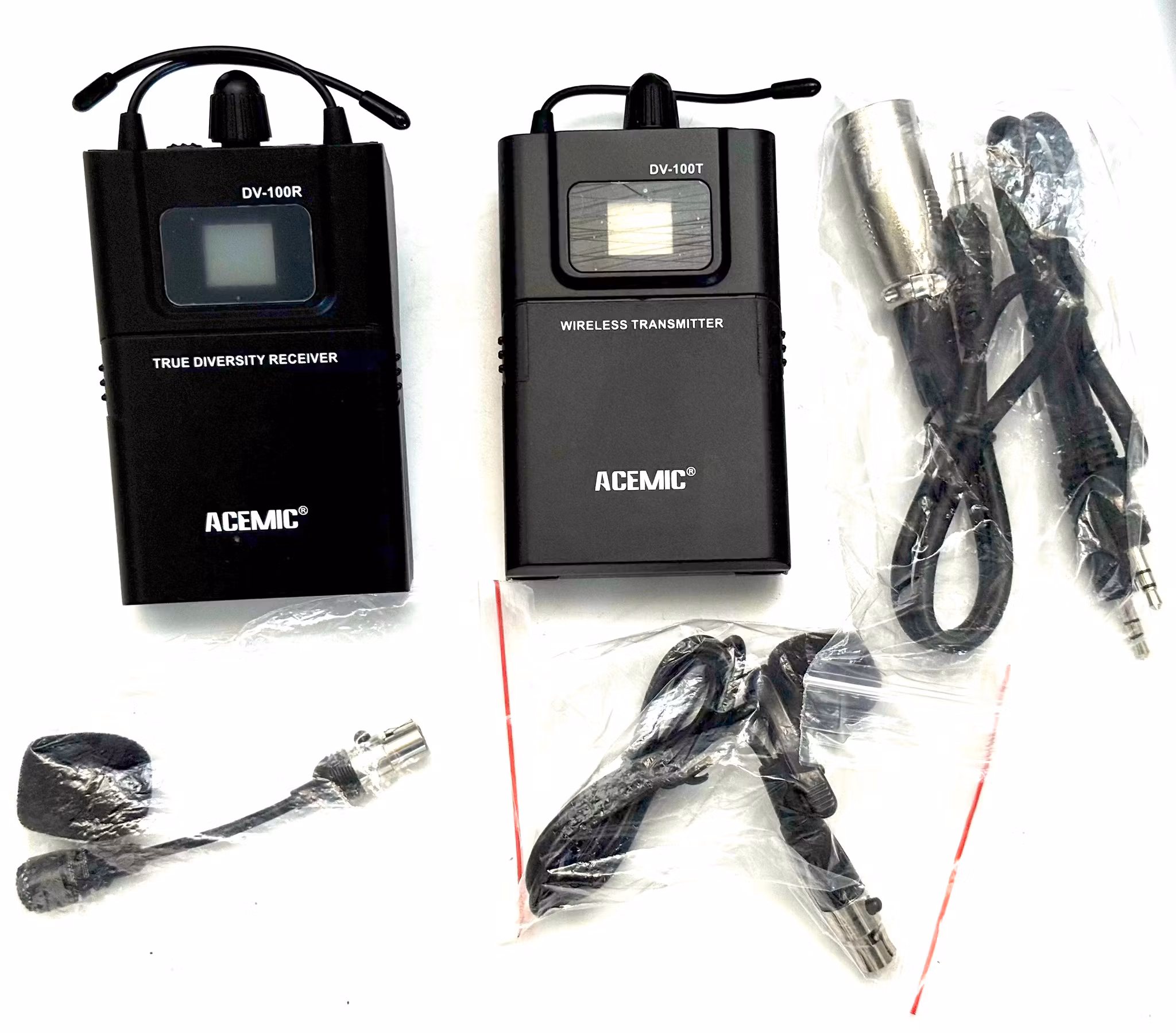 Diversity trådlöst system för kamera inspelning, Acemic DV-100R, DV-100T