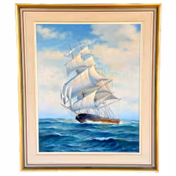 Carl-Ivar Öfverbeck (Ruotsi, 1899-1976). Öljymaalaus kankaalle, Signeerattu